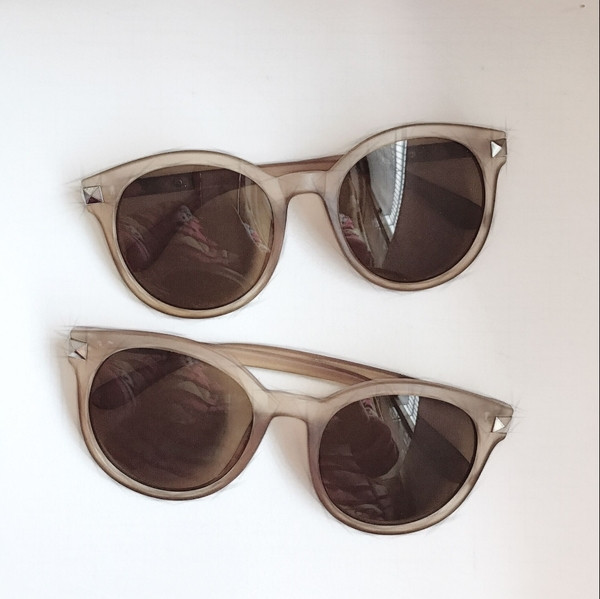 Κομψά γυναικεία γυαλιά ηλίου σε καφέ χρώμα