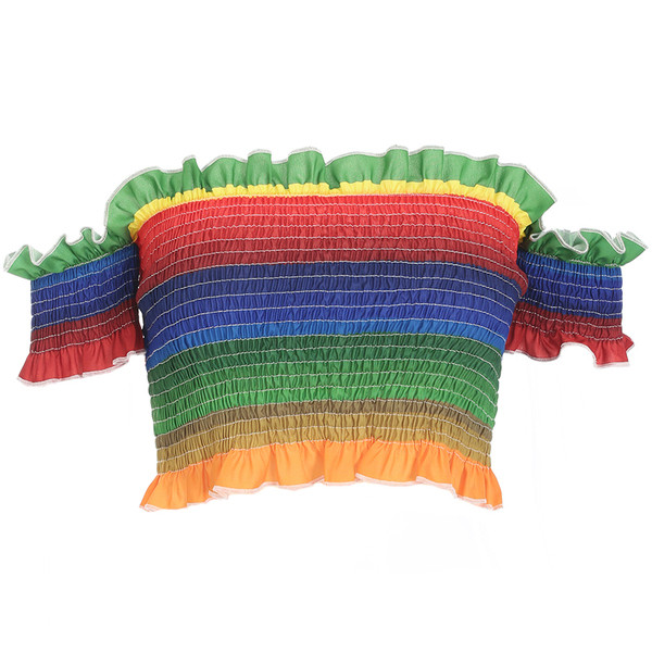 NOU bluză scurtă de damă modernă în culori irizate