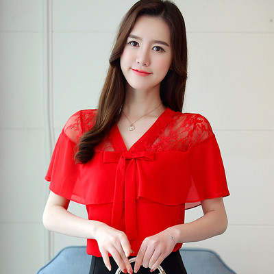 Κομψό γυναικείο πουκάμισο σε διάφορα χρώματα  μεδαντέλα