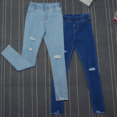 Дамски клин от деним в различни цветове