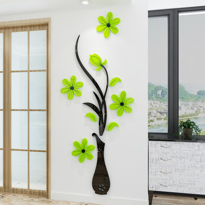 Decor 3D de perete in mai multe culori - Floare