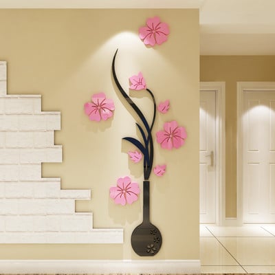 Decor 3D de perete in mai multe culori - Floare