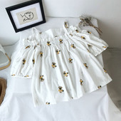 Καλοκαιρινό φρέσκο πουκάμισο με κεντήματα