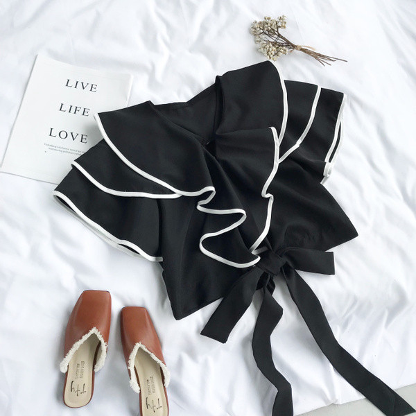 Cămașă elegantă de vară cu bucle în două culori