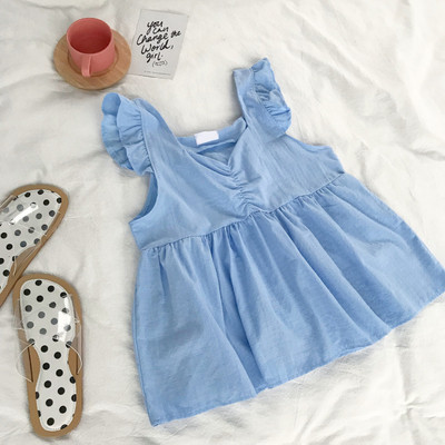 Maieu scurt de vară cu motive adunate în trei culori