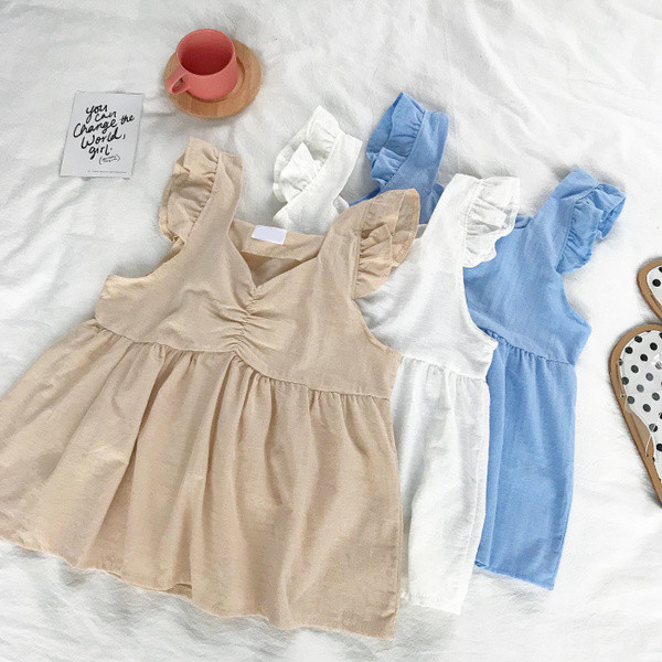 Maieu scurt de vară cu motive adunate în trei culori