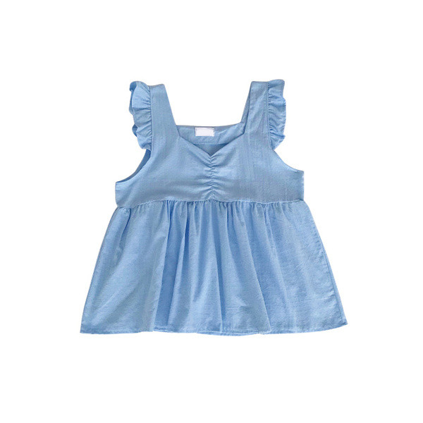 Maieu scurt de vară cu motive adunate în trei culori