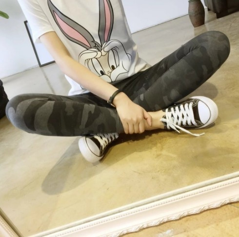 Jambiere sport pentru femei de camuflaj