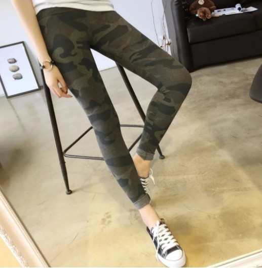 Jambiere sport pentru femei de camuflaj