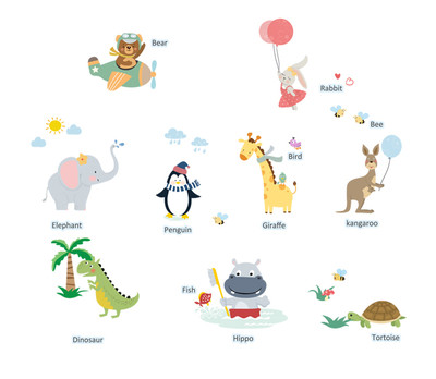 Παιδικά αυτοκόλλητα για όλες τις επιφάνειες