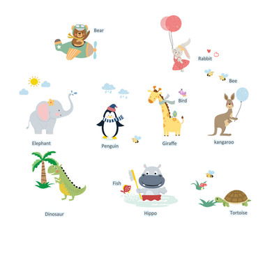 Παιδικά αυτοκόλλητα για όλες τις επιφάνειες