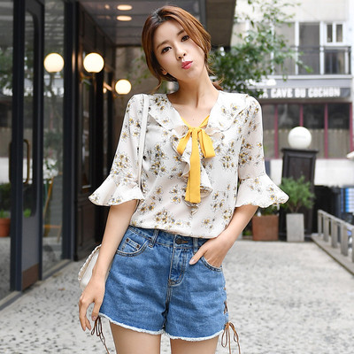 Cămașă de damă colorată în mai multe modele cu imprimeu