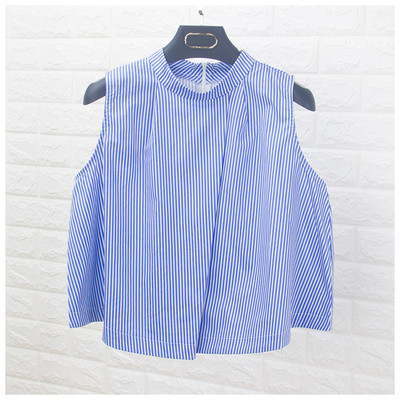 Летен къс потник в два цвята 