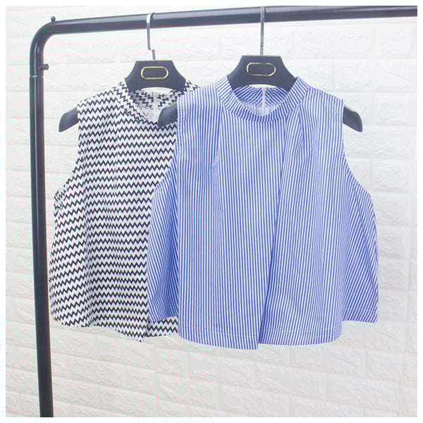 Летен къс потник в два цвята 