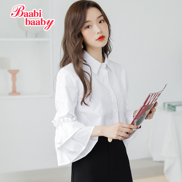 Cămașă elegantă de damă cu mâneci tăiate