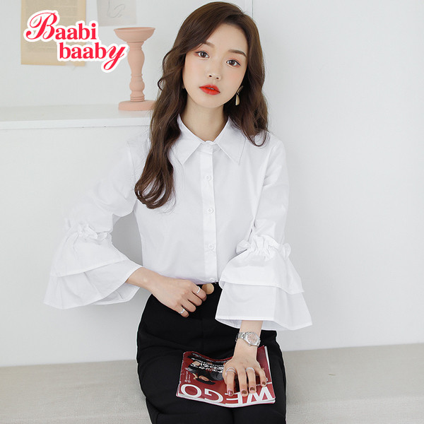 Cămașă elegantă de damă cu mâneci tăiate