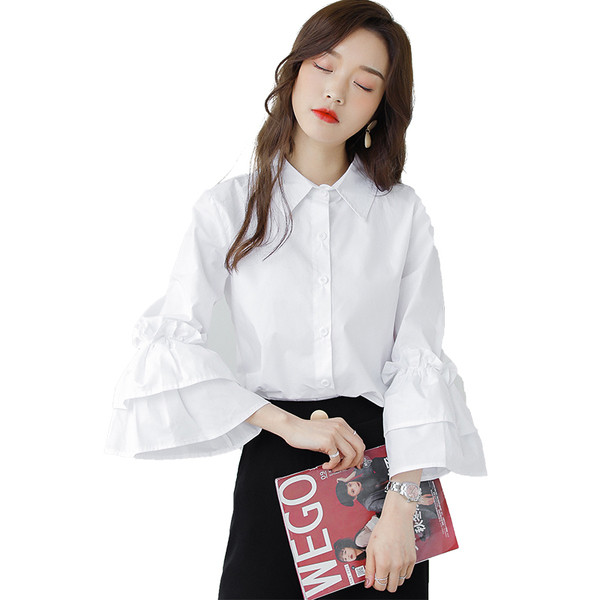 Cămașă elegantă de damă cu mâneci tăiate