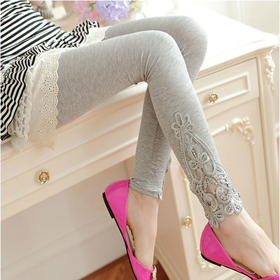 Jambiere casual dama cu dantela in trei culori