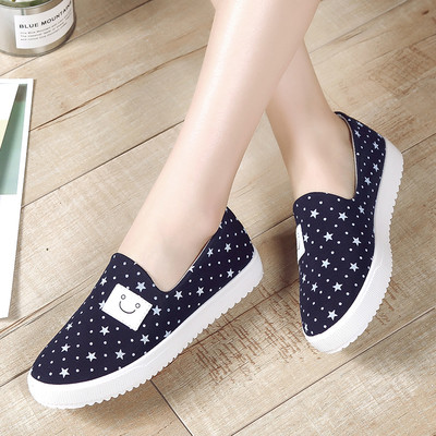 Adidasi de vara dama in trei culori cu imprimeu