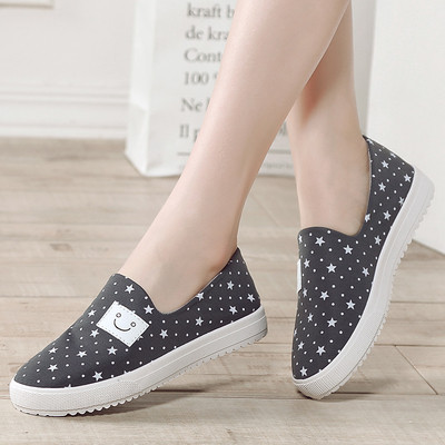 Adidasi de vara dama in trei culori cu imprimeu