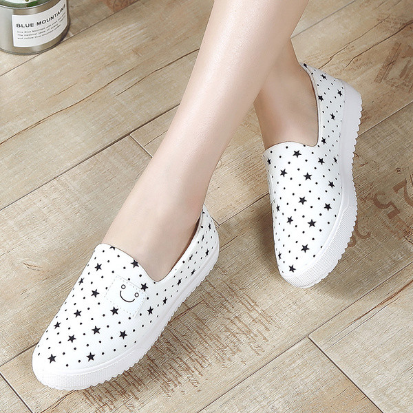 Adidasi de vara dama in trei culori cu imprimeu