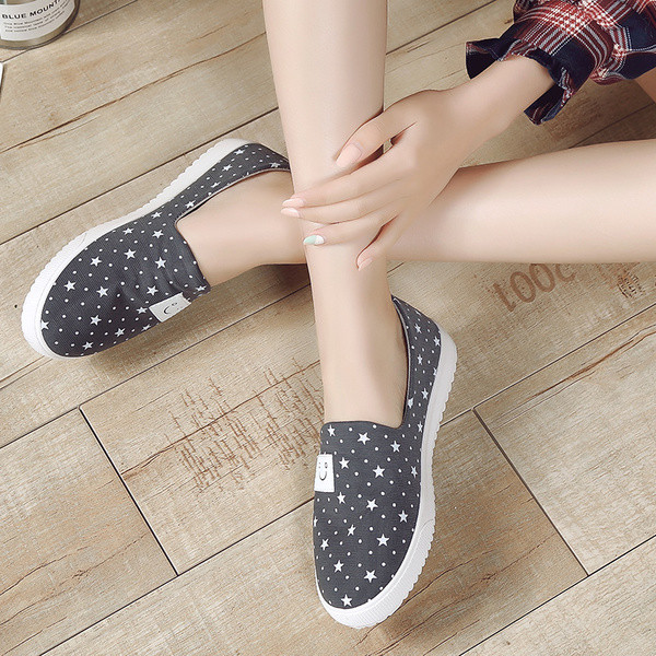 Adidasi de vara dama in trei culori cu imprimeu