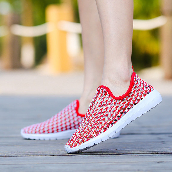 Tenisi casual de vara de dama cu plasa in culori vii