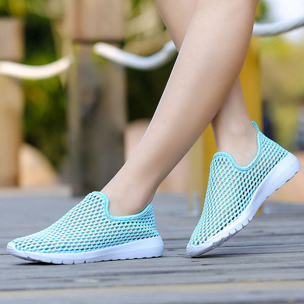 Tenisi casual de vara de dama cu plasa in culori vii