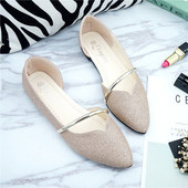 Sandale de dama cu varf de culoare auriu si argintiu