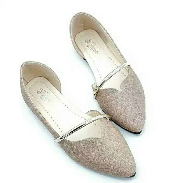 Sandale de dama cu varf de culoare auriu si argintiu
