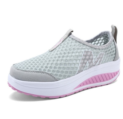 Tenisi sport dama respirabili cu talpa inalta