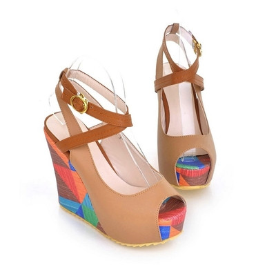 Sandale de damă cu platformă închisă în diferite culori