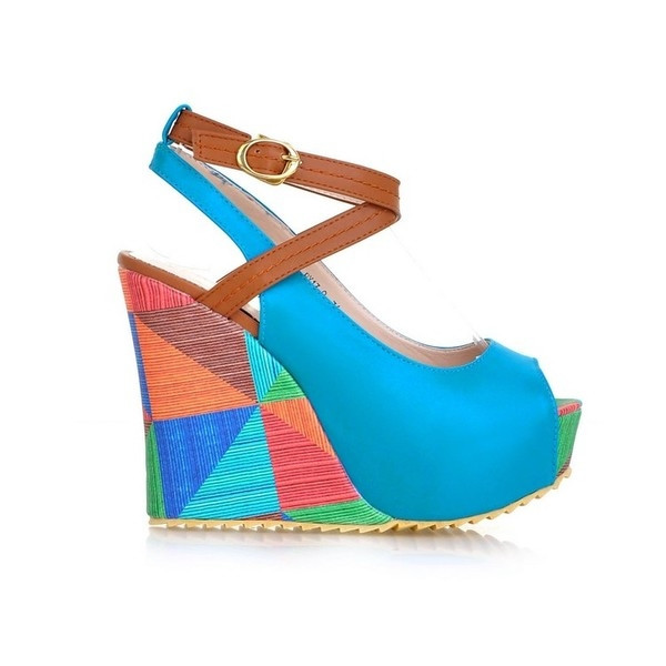 Sandale de damă cu platformă închisă în diferite culori
