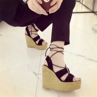 Sandale dama din piele intoarsa cu platforma in trei culori