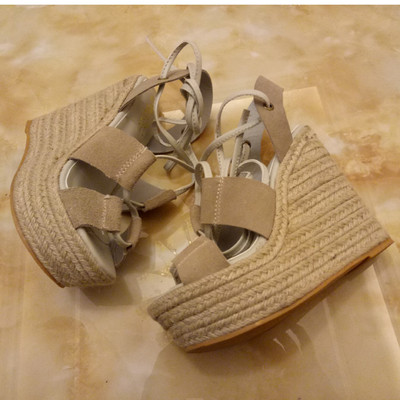 Sandale dama din piele intoarsa cu platforma in trei culori