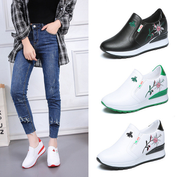 Adidasi moderni de dama in mai multe culori cu broderie colorata - doua modele