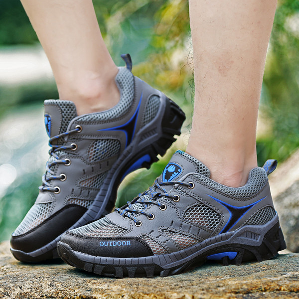 Мъжки спортни обувки с мрежа в няколко цвята 