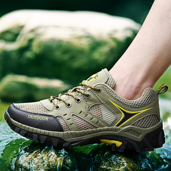 Мъжки спортни обувки с мрежа в няколко цвята 