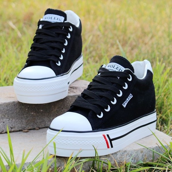 Adidași de damă cu talpă plată înaltă în mai multe culori