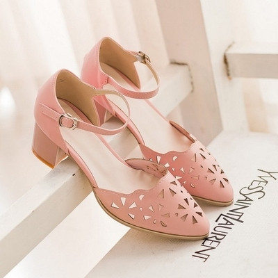 Дамски заострени елегантни сандали в четири цвята