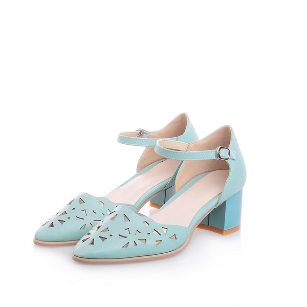 Дамски заострени елегантни сандали в четири цвята