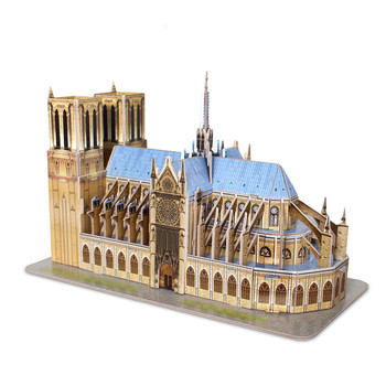 3D παζλ Notre Dame στο Παρίσι από 53 μέρη