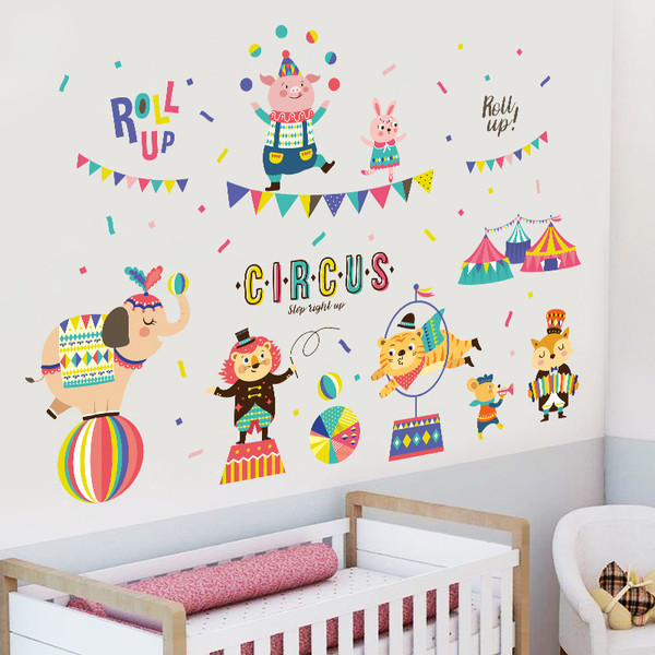 Детски цветен стикер за всякакви повърхности - Цирк
