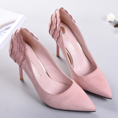 Κομψά σουέτ γυναικεία παπούτσια