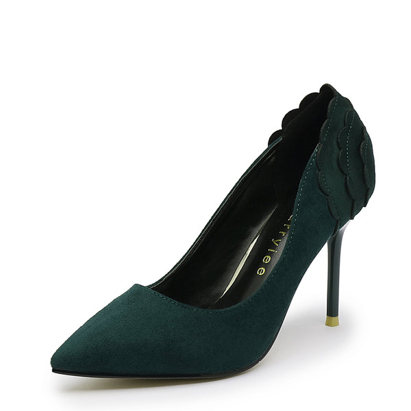 Κομψά σουέτ γυναικεία παπούτσια