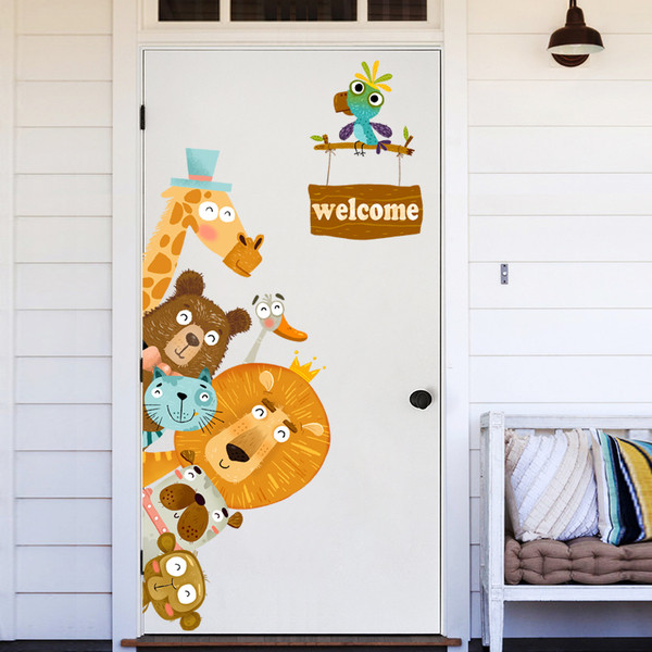 Παιδικά αυτοκόλλητα για  δωμάτιο με ζώα