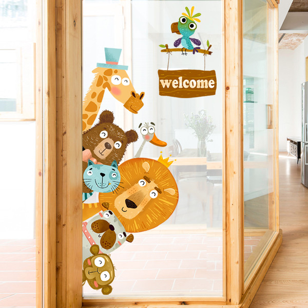 Παιδικά αυτοκόλλητα για  δωμάτιο με ζώα