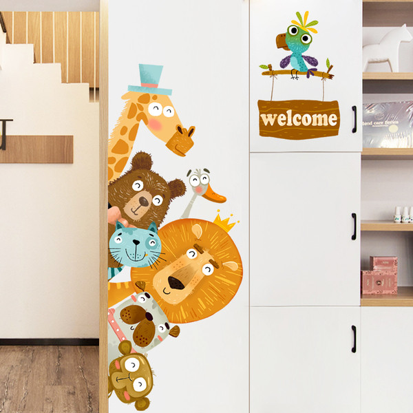 Παιδικά αυτοκόλλητα για  δωμάτιο με ζώα