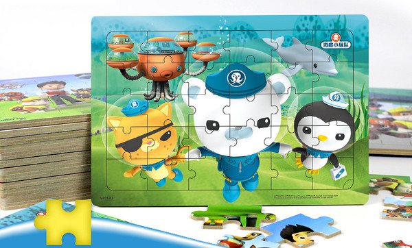 Kisméretű, 9 és 16 darabos karton puzzle