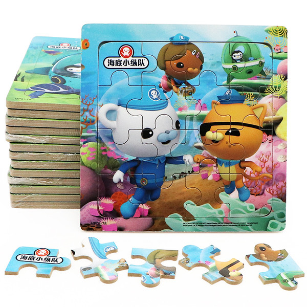 Kisméretű, 9 és 16 darabos karton puzzle
